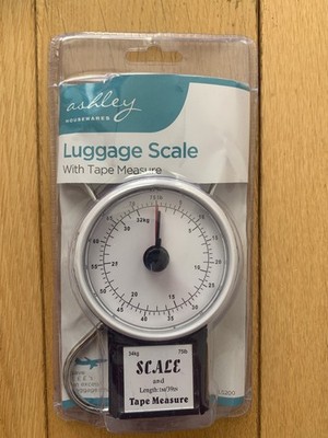 Schwarze Kofferwaage Maßband 34 kg Koffer Tasche Koffer Waage Waage