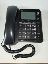 AT T CL2939 Corded Large Button Phone Speakerphone Caller ID LCD Black - As Is