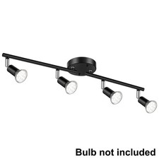 4 Way Ceiling Spot Light Fitting LED GU10 Adjustable Kitchen Spotlight No Bulbs