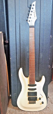 SPUR 6-saitige E-Gitarre H-S-S Tonabnehmer Floyd-Rose Brücke Tremolo + Lock-Nuts