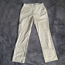 Columbia Roll Up Pants Hiking Nylon Stretch XL5254 Green Womens Size 10