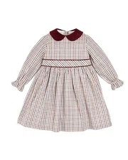 Pepa London Check Peter Pan Collar Belted Dress