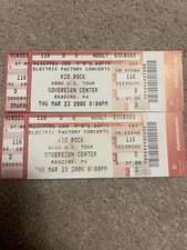 Kid Rock Concert Ticket Stubs Lot  Sovereign Center 2006 Vintage Mint Condition