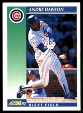 Andre Dawson 1992 Score #75 Chicago Cubs MLB READ FREE SHIPPING AutographDen