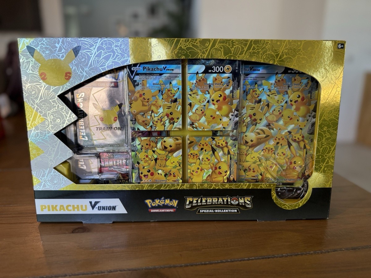 Pokémon TCG Celebrations Special Collection Box Pikachu V-Union