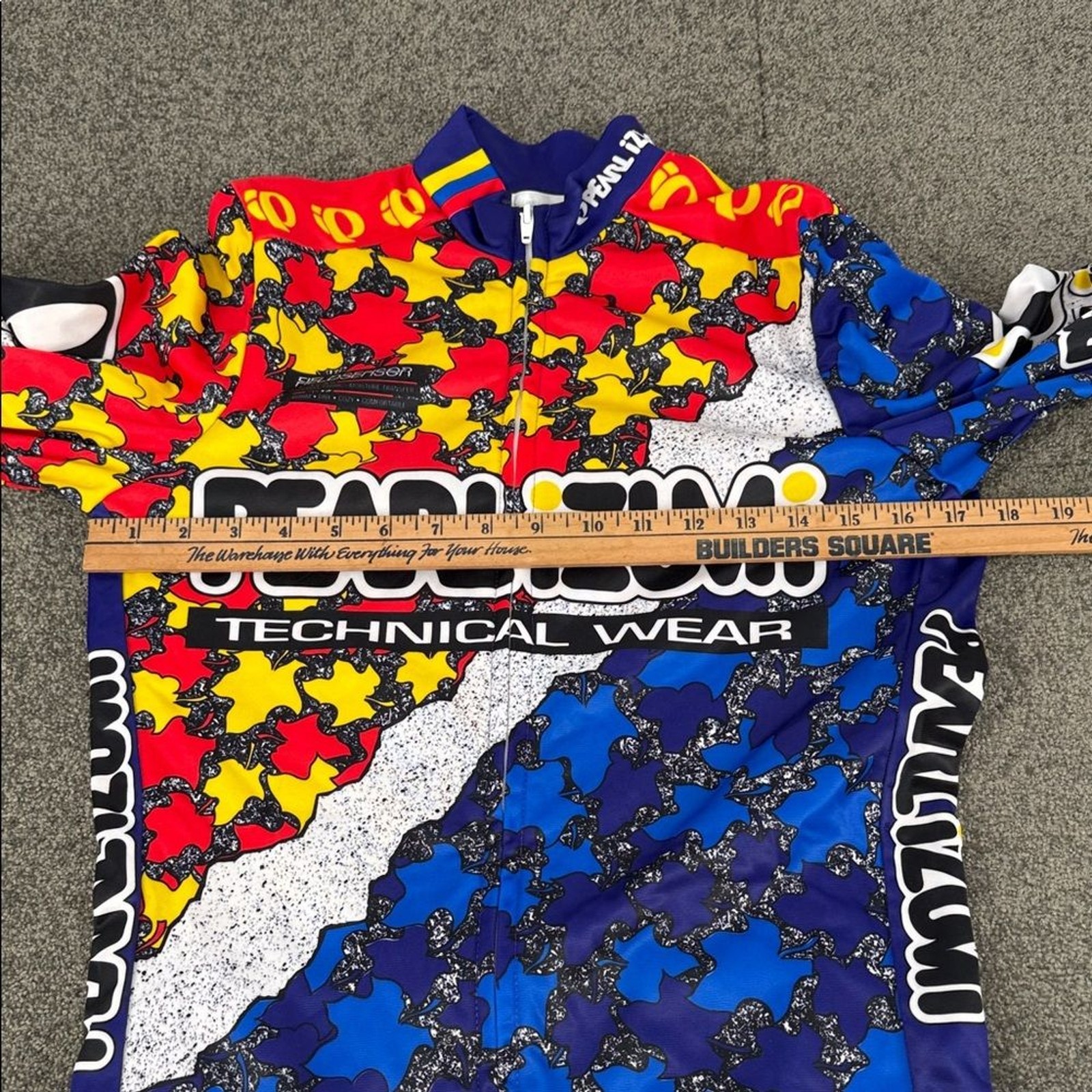 Pearl Izumi Star Pattern Cycling Jersey Men Medium Vintage Technical Wear Jacket