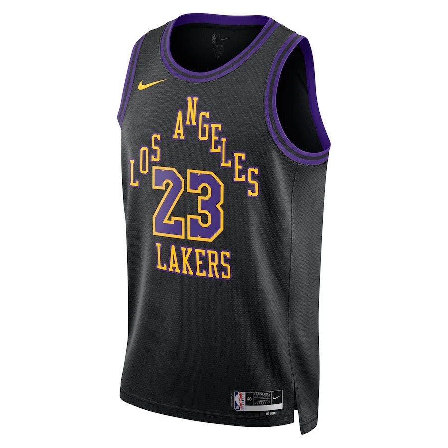 Nike Los Angeles Lakers LeBron James 2023/24 NBA Swingman Jersey City Edition