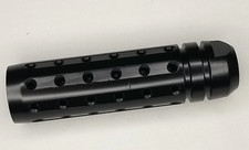1/2x28 Linear Compensator Muzzle Brake Black Steel 3.5" 1/2x28 Female Thread