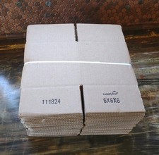 25 6x6x6 Cardboard Paper Boxes Mailing Packing Shipping Box Corrugated