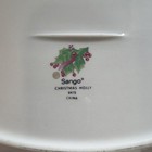 Sango Christmas Holly 8415 China Oval Platter Holiday Pattern Christmas Theme — photo 2
