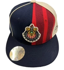 Rhinox Chivas Club Deportivo De Guadalajara A.C. Red Fitted L 59cm Hat Cap FMF