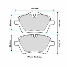PBS Bremsen ProRace Bremsbeläge Mini Cooper R56/R50/R53 vorne 8471PR