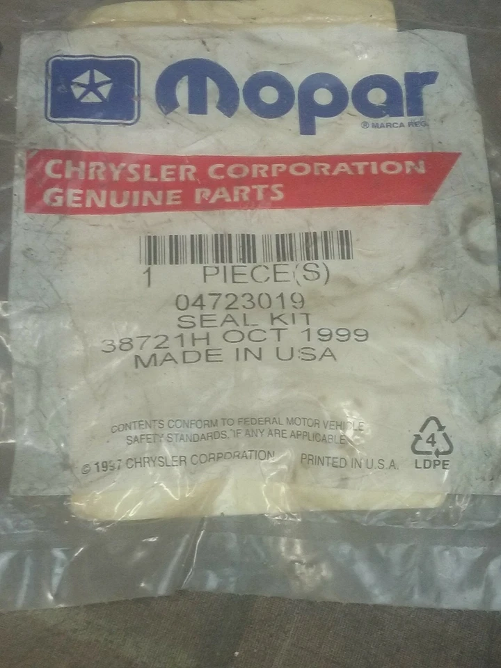 Kit de sellado de junta tórica Mopar 04723019 Foto 2 de 2