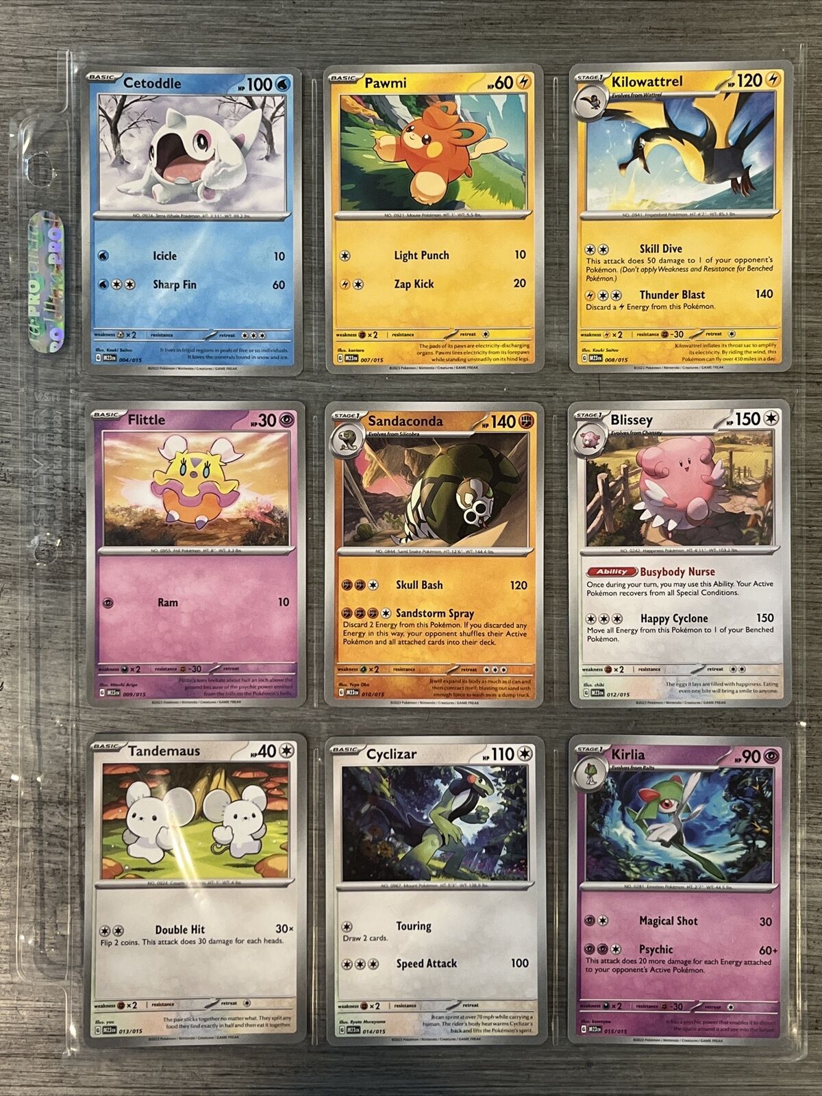 McDonalds 2023 Pokemon Trading Cards HOLO & non Holo SLEEVED **PICK YOUR  CARDS**