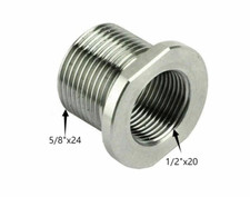 MetalHyperion 1/2x20 to 5/8x24 Muzzle Thread Adapter/Converter Steel