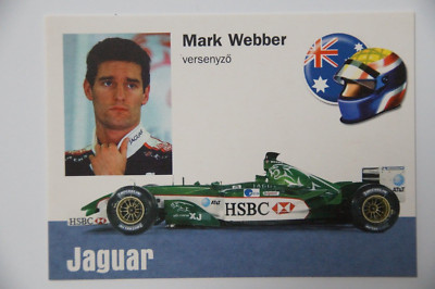 Mark Webber - 2003 Jaguar Cosworth - 2003 Hungarian Lulu card - extremely rare