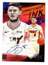 Tyler Johnson 2018-19 Panini Court Kings Impressionist Ink 75/149 Ruby Red Heat