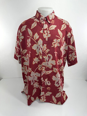SOUTHERN CALIFORNIA TROJANS / REYN SPOONER Floral Mens XXL Hawaiian Aloha Shirt