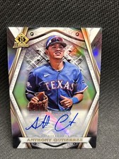 2022 BOWMAN CHROME DRAFT INVICTA ANTHONY GUTIERREZ AUTO 82/99 TEXAS RANGERS