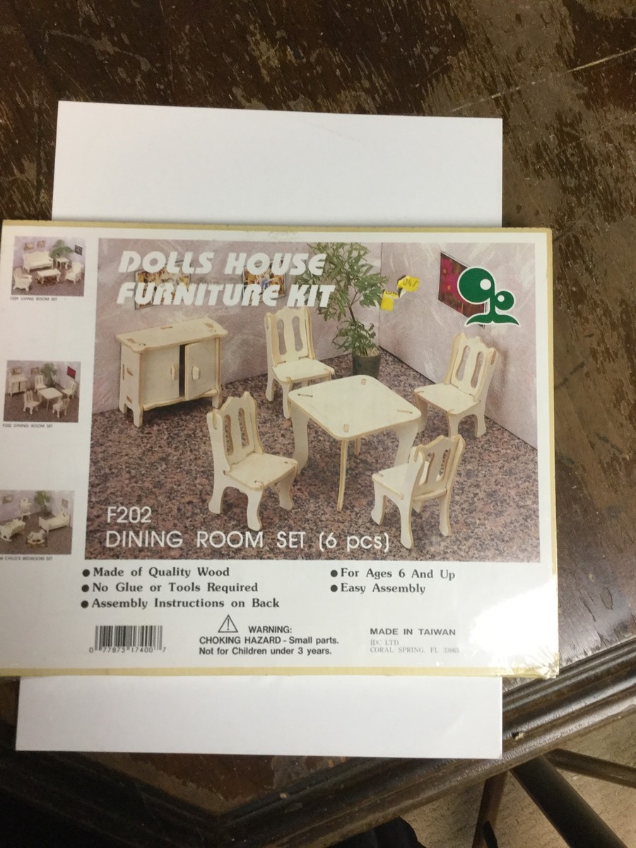 Dollhouse Miniature Doll House pre-fab Furniture Kit