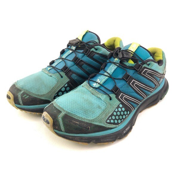 Scarpe da corsa Salomon XR Mission Trail donna taglia 11 EUR 44 verde blu outdoor