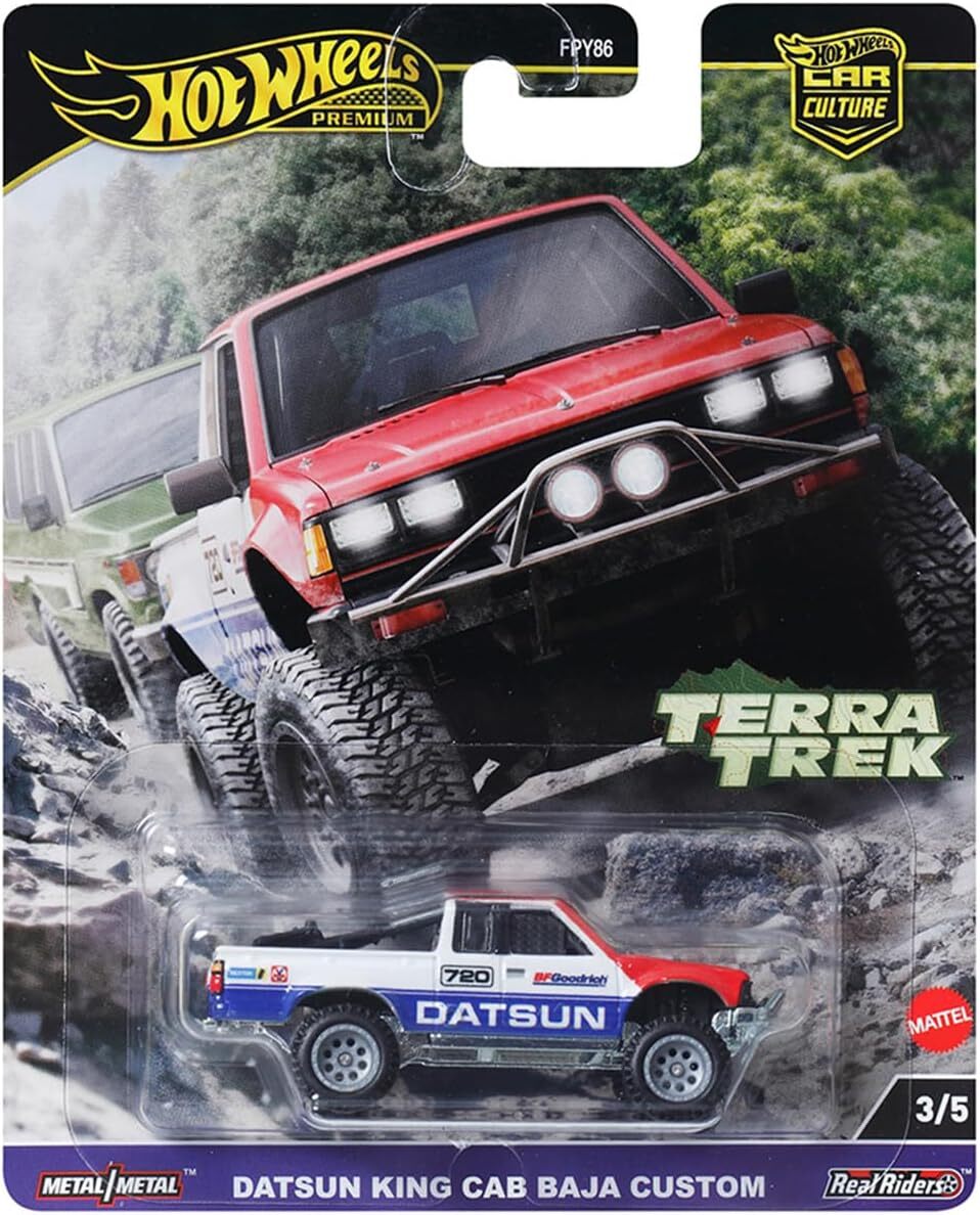 ホットウィール  DATSUN 720 ミニカー 8個セット Datsun 720 King Cab Baja Custom Hot Wheels Car Culture Terra