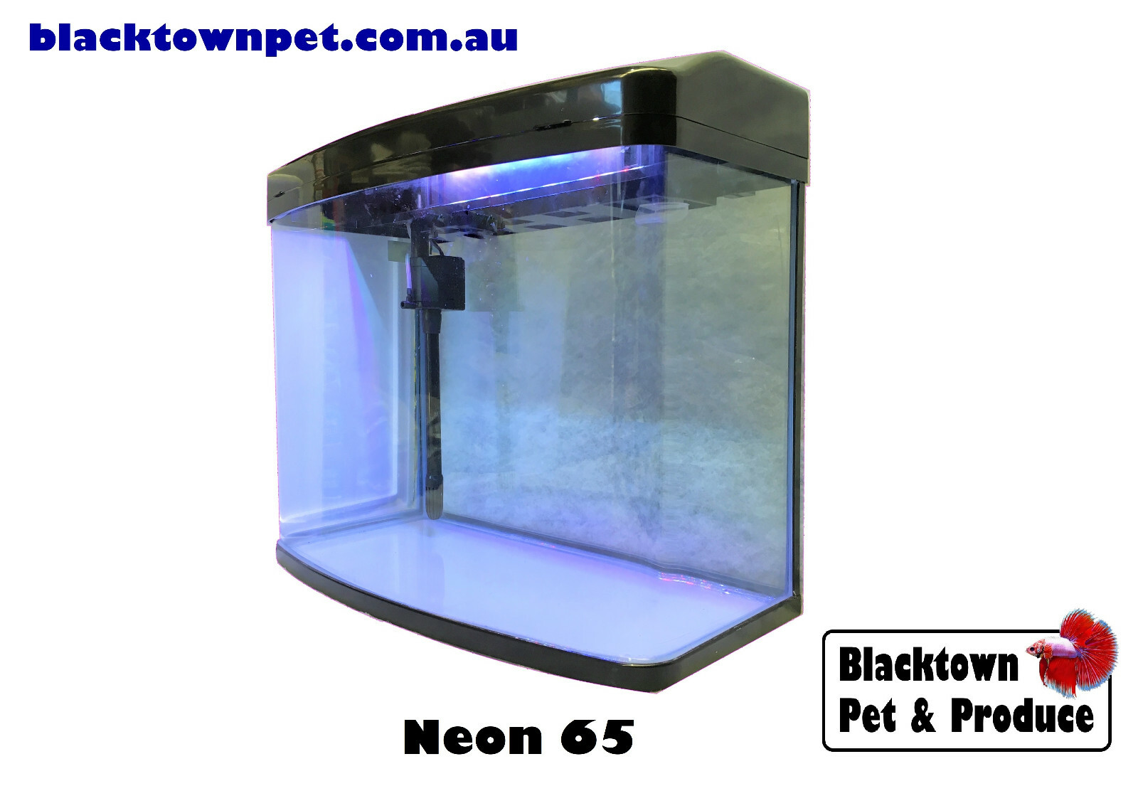 65 Litre Glass Fish Tank Aquarium w/ Light, Filter, Pump (pickup