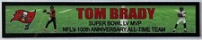 PLACA DE IDENTIFICACIÓN A TODO COLOR TOM BRADY TAMPA BAY BUCCANEERS