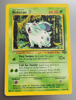 1999 nidoran pokemon card value - M - Base Set Part of the community Nidoran [Rainbow Foil] #32 Prices
