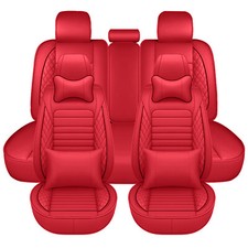 5 Seats Car Seat Covers Full Set Pu Leather Front Rear Back Padded Mat Universal 5 Seats Car Seat Covers Full Set Pu Leather Front Rear Back Padded Mat Universal