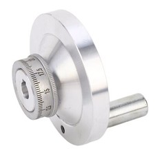 Lathe Handwheel 80mm Aluminum Alloy Hand Wheel with Crank Handle for 7x12 7x14