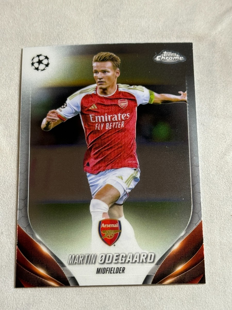 2023-24 Topps Chrome UEFA Club Martin Odegaard #111 Arsenal 2023-24 Topps Chrome UEFA Club Martin Odegaard #111 Arsenal