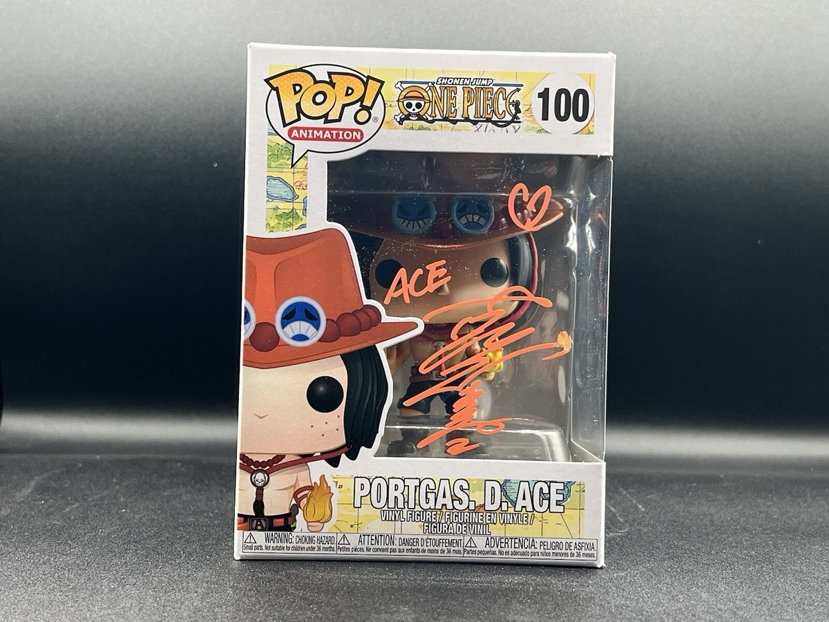Funko Pop One Piece Ace Signed By JVA Toshio Furukawa (JSA