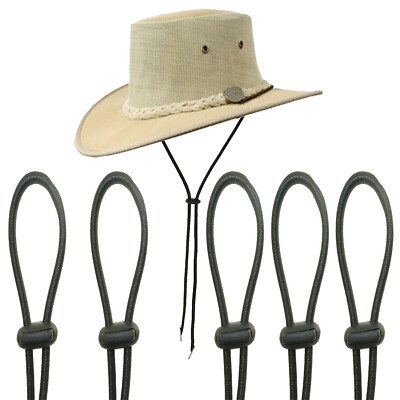10PCS Flexible Removable Elastic Hat Chin Cord Straps Cord Fasteners Adjustable