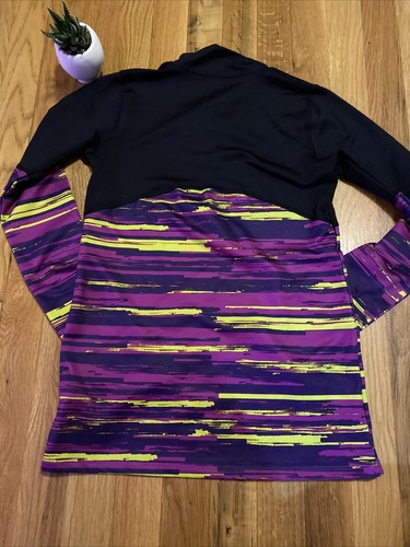 Reebok Girls size XL (16) stretch 1/4 zip long sleeve athletic top - Picture 5 of 6