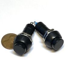 2 Pieces Yellow Latching PUSH BUTTON SWITCH DC 6A 12mm normally open on//off A35