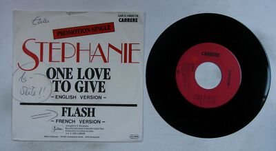 Stephanie One Love To Give / Flash GER 7inch Single 1986 Promo