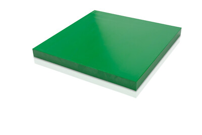 HDPE Polyethylene Plastic Sheet 0.75'' -  3/4'' x 12'' x 12'' Green color