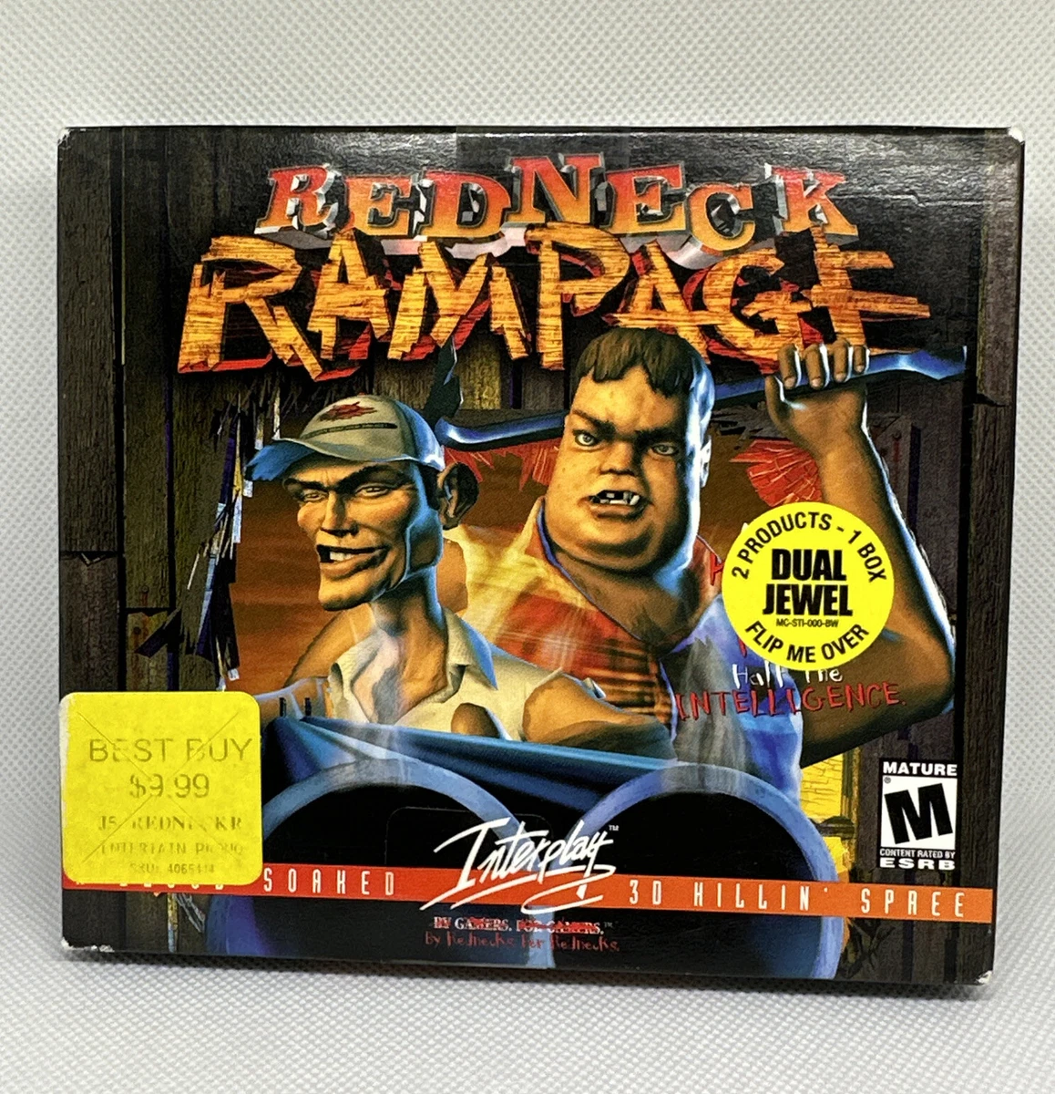 Redneck Rampage and Redneck Rampage Rides Again Computer Game CD Rom Rare