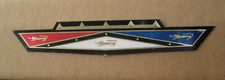New Repro. Ford 1963 Galaxie 500 Grille Ornament Foil Emblem Insert Logo Badge New Repro. Ford 1963 Galaxie 500 Grille Ornament Foil Emblem Insert Logo Badge