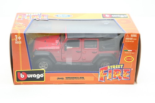 BURAGO Street Fire 1:32 Jeep Wrangler Rubicon - NEUF dans sa boite