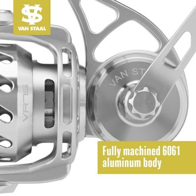 Van Staal VR Serie VR200 silber gebailed Spinnen/Feste Spule Angelrolle