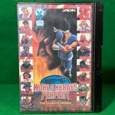 Flyer Publicitaire Jeu World Heroes Perfect - Sega Saturn / Neo Geo - Éditeur SNK - Bon état