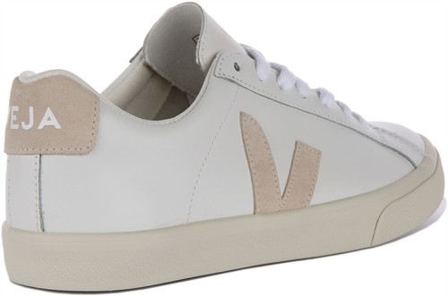 Veja Esplar Logo Suede Leather Mens Sneakers White Beige US 7 - 12 - Picture 3 of 6