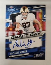 2023 Panini Prestige Michael Mayer Draft Day Auto DDS-MMR Notre Dame Raiders