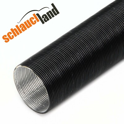 1m ALU HITZESCHUTZ ROHR FLEX Schutz Schlauch flexibel Wellrohr Aluminium Thermo
