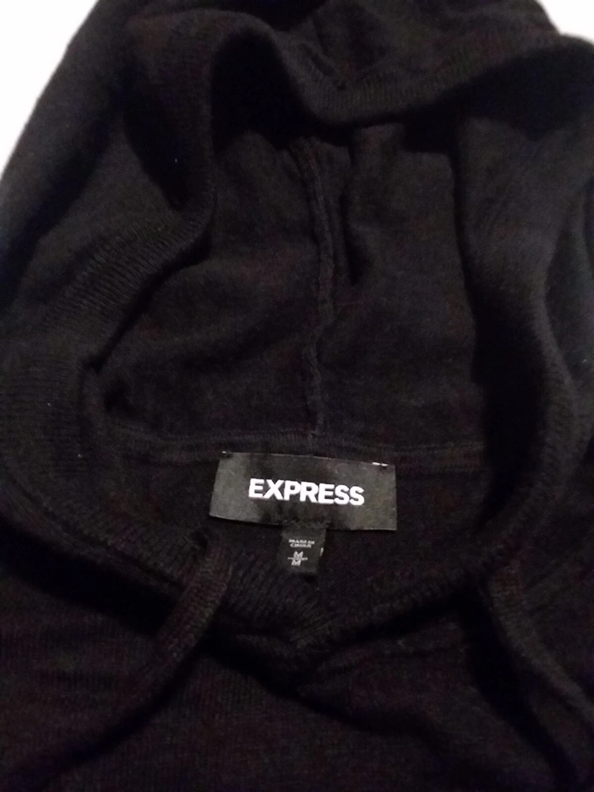 VETEMENTS Felpa nera con cappuccio Express donna taglia media