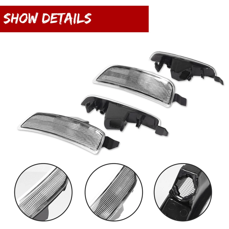 Luces de señalización laterales delanteras y traseras transparentes de 4 piezas para Mazda MX-5 Miata 2016-2022 Foto 3 de 4