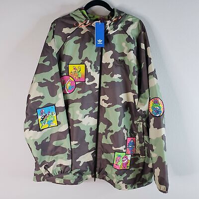 conectar Estrella Antecedente adidas Jeremy Scott Jacket Adult Large Windbreaker Camo new L Mens New |  eBay