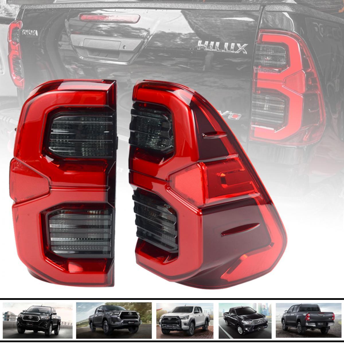 TAIL LAMP REAR LIGHT LED RED LENS SMOKE LR FOR TOYOTA HILUX SR SR5